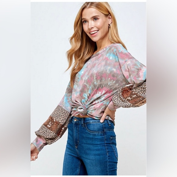 ❤️Soft Spinal Tie Dye Top - Picture 4 of 8